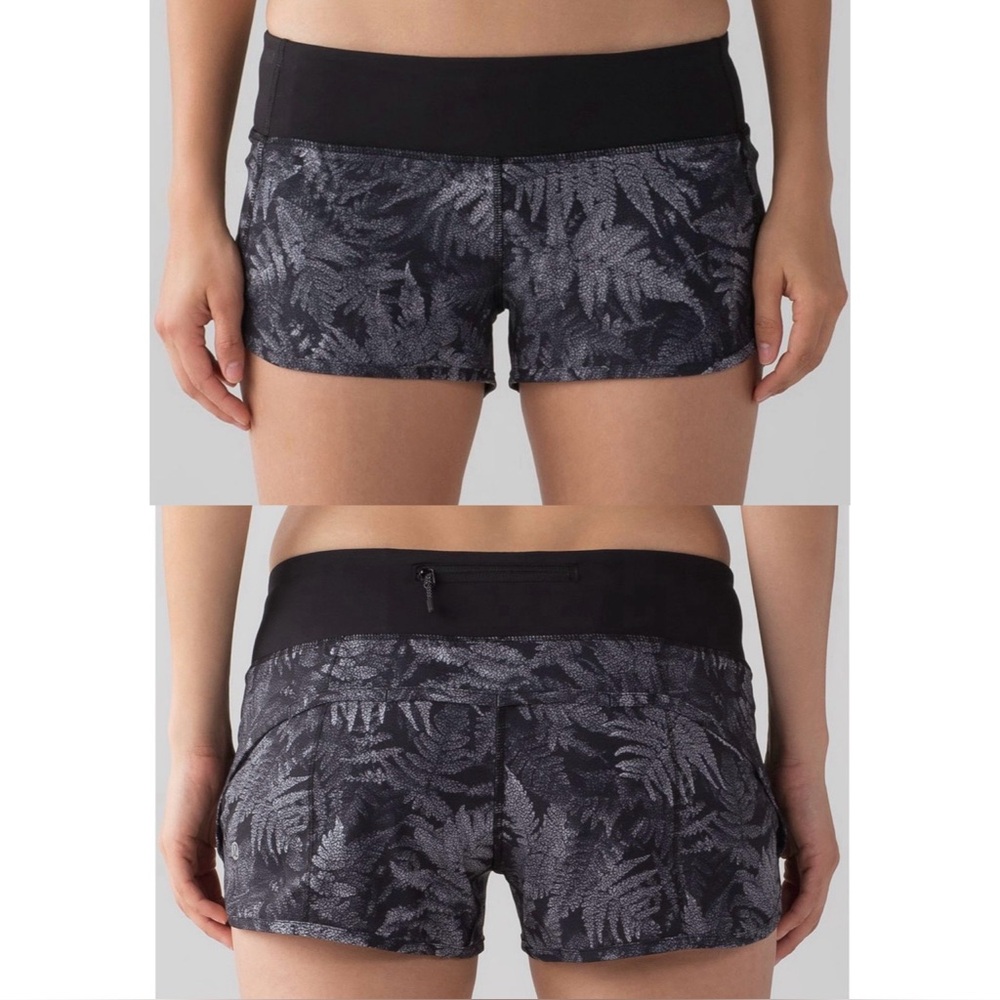 Lululemon Speed Up Short Kindered Spirit Black 🤍🖤